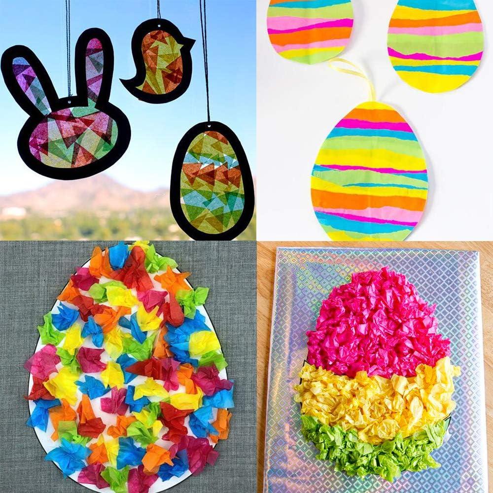 imageSupa 160 Sheets 8 Easter Day Multicolor Tissue Paper Bulk Wrapping Tissue Paper 20 x 27quot for Art Craft Floral DIY Birthday Love Theme Party Tissue Valentines Day Paper Pom Pom