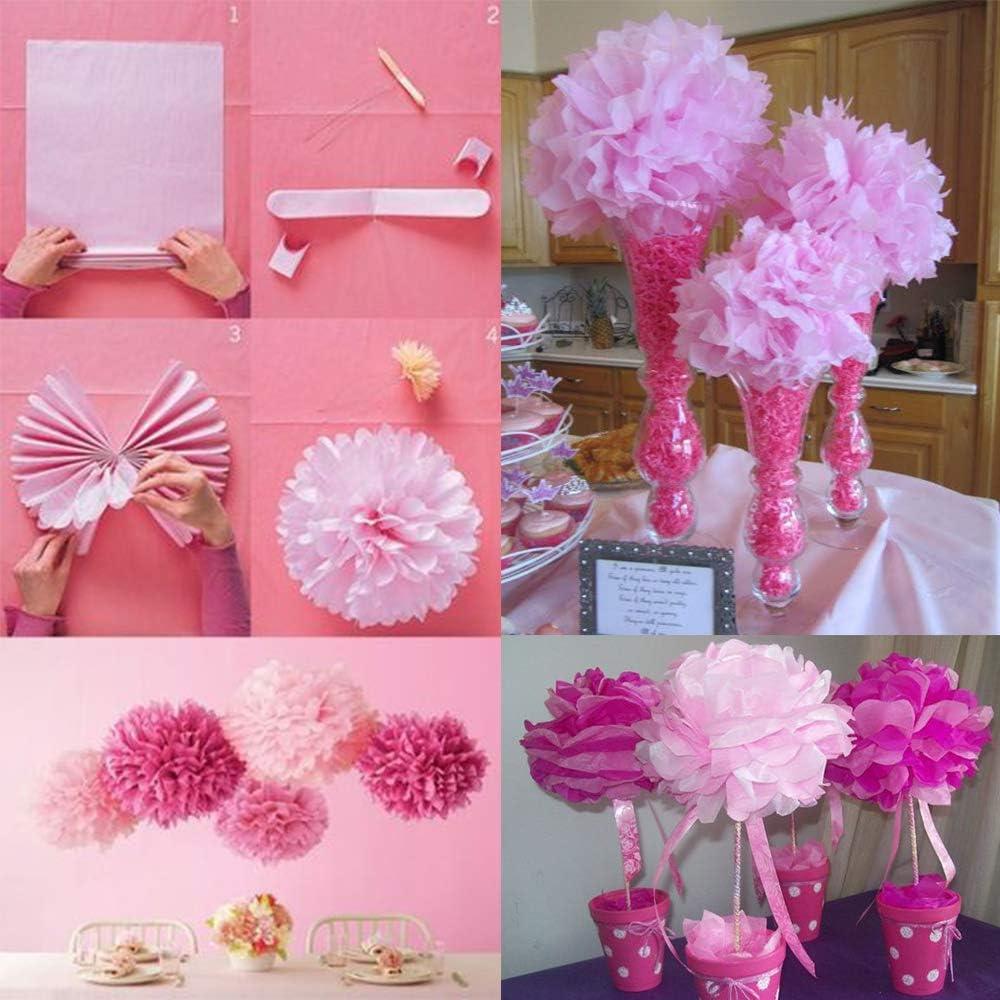 imageSupla 160 Sheets 8 Valentines Day Multicolor Tissue Paper Bulk Wrapping Tissue Paper 20 x 27quot for Art Craft Floral DIY Birthday Love Theme Party Tissue Valentines Day Paper Pom Pom