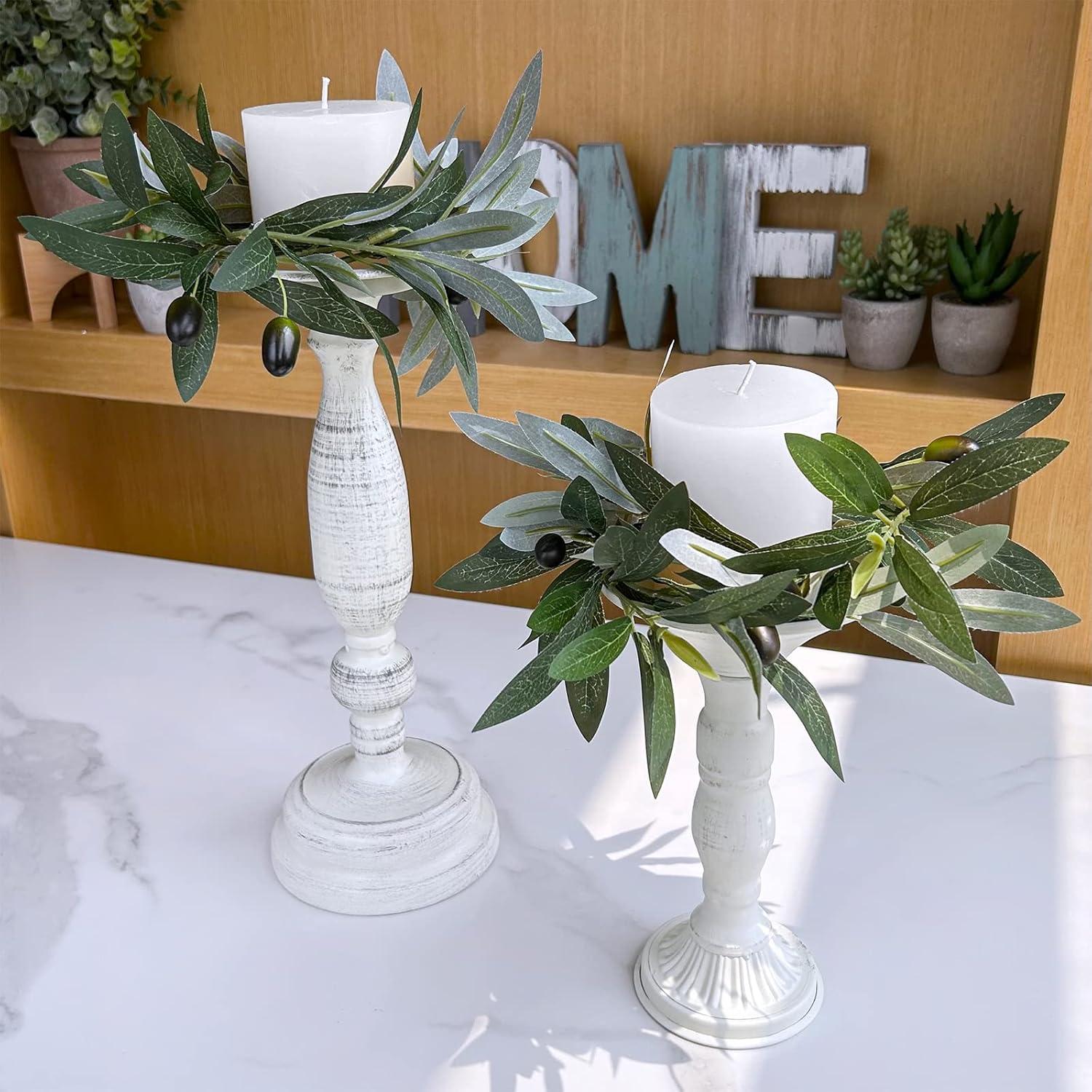 imageWinlyn 3 Pcs 236quot Tall Artificial Olive Branches with 261 Leaves Lifelike Faux Eucalyptus Plant Stems for Floral Arrangements Vases Bouquets Wreaths Centerpieces Wedding Holiday Greenery Home Decor