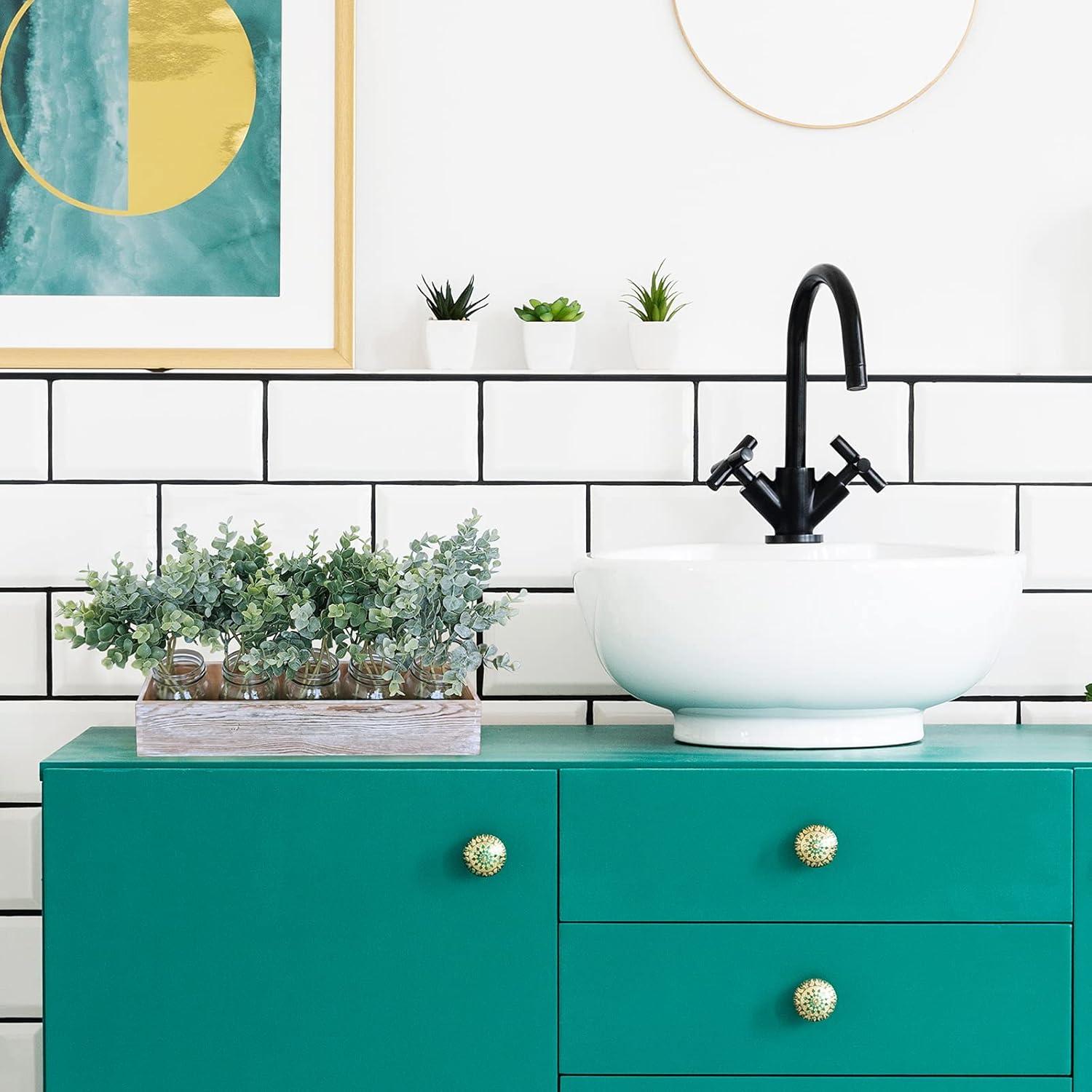 imageWinlyn 33 Pcs Artificial Eucalyptus Leaves Stems in Grey Green 146quot Tall Bulk Wedding Bouquet Greenery Rustic Holiday Greens for Vase Mason Jar Bottle Floral Arrangement Christmas Wreath Garland