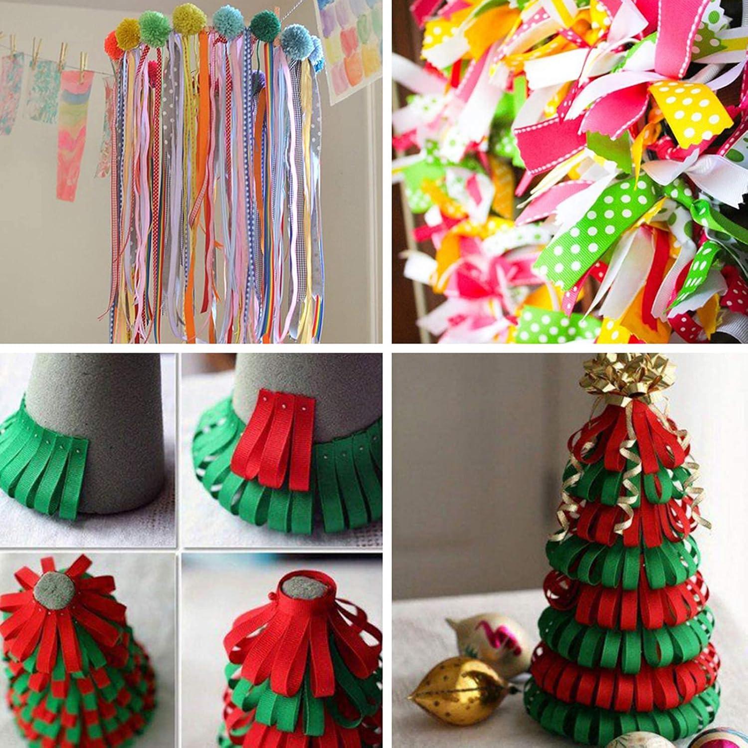 imageWinlyn 48 Rolls 48 Colors 240 Yards 38quot Wide Solid Grosgrain Ribbons Rolls Fabric Ribbons Rainbow Multicolor Ribbons Decorative Ribbon Trim for Gift Wrapping Craft Hair Bows Sewing Party Art Project