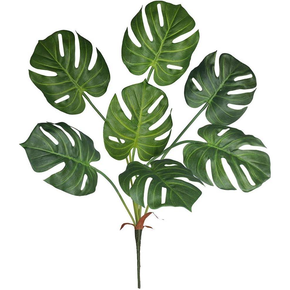 imageWinlyn Artificial Tropical Monstera Palm Leaves Plant Tree Faux Real Touch Split Philodendron Monstera Palm Leaf Tree 275quot Tall for Tropical Wedding Floral Arrangement Indoor Outdoor Decor