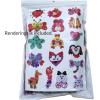 17 Sets Valentine Wood Painting Craft Kits Wooden Heart Animal Ornaments Art Sets DIY Wood Heart Dog Cat Butterfly Fish Bee Owl Dog Llama Creativity Decorations for Kids Valentine Spring Party Favors