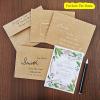 200 Pcs Bulk A6 Invitation Envelopes in Black Peel & Seal Self-Seal 4 3/4 x 6 1/2 Square Flap Envelopes 100lb.for Wedding Shower Graduation Invitation Announcement Mailing 4 x 6 Photo Greeting Cards(Brown Kraft)