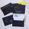 200 Pcs Bulk A6 Invitation Envelopes in Black Peel & Seal Self-Seal 4 3/4 x 6 1/2 Square Flap Envelopes 100lb.for Wedding Shower Graduation Invitation Announcement Mailing 4 x 6 Photo Greeting Cards(Black)