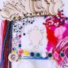 36 Sets Valentine’s Day Craft Kits DIY Valentine Monster Wood Ornaments Decorations Art Sets Assorted Paintable Unfinished Wood Monster Cutouts Pom-Poms Googly Eyes for Kids Valentine Party Activity