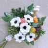 8 Pcs White Flowers Artificial Flowers for Wedding Bouquets Corsages Floral Arrangement Centerpieces Vase Basket Decoration