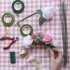 Supla Floral Arrangement Kit Floral Tools Wire Cutter Stem Floral Trimming Scissors Floral Wire 26 Gauge 22 Gauge Floral Stem Wire 14 Gauge Green Floral Tapes Bouquet Stem Wrap White Pearl Corsage Pin