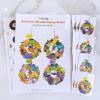 Winlyn 12 Halloween Craft Kits Fall Crafts DIY Halloween Wreath Ornaments Decorations Art Sets Monster Foam Stickers Arts and Crafts for Kids Home Classroom Party Favors Trick-or-Treat Activities