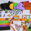 Winlyn 24 Sets Halloween Headbands Craft Kits DIY Crown Art Sets Spider Bat Jack-o’-Lantern Witch Hat with Halloween Foam Stickers Crafts for Kids Classroom Activities Party Favors Trick-or-Treat