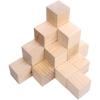 Supla 20pcs 2 inch Wooden Cubes Unfinished Wood Blocks for Wood Crafts, Wooden Cubes, Wood Blocks, Great for Baby Showers (20pcs)(20pcs)
