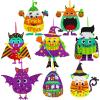 Winlyn 24 Sets Halloween Crafts Kits Fall Crafts DIY Halloween Ornaments Decorations Art Sets Pumpkin Monster Jack-o’-Lantern Foam Stickers Arts and Crafts Googly Eyes for Kids Classroom Activities