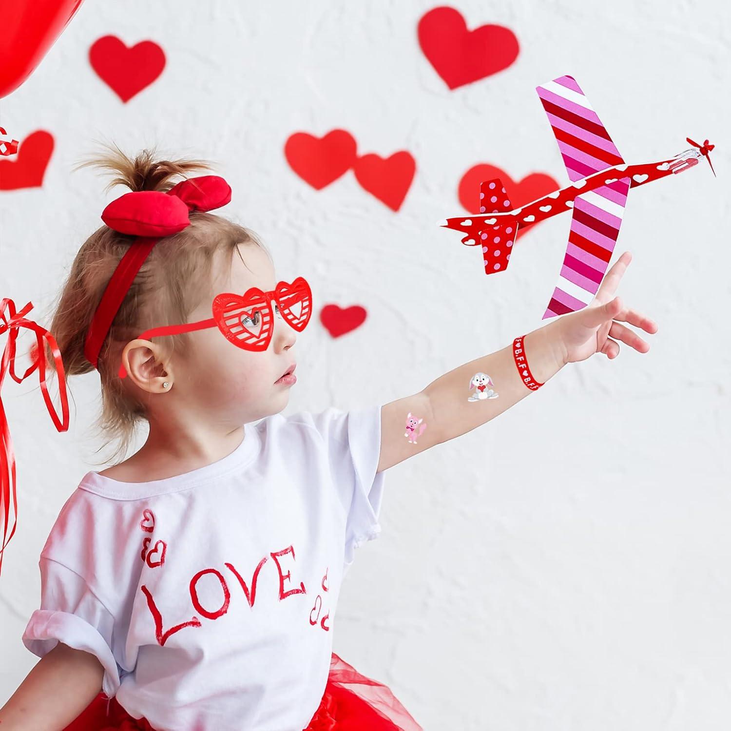 imageWinlyn 152 Pcs Valentines Day Stationery Toy Assortment Set for Kids Students Party Favors Treats School Classroom Gift Exchange Goodie Bag Stuffers Prizes Rewards Bulk