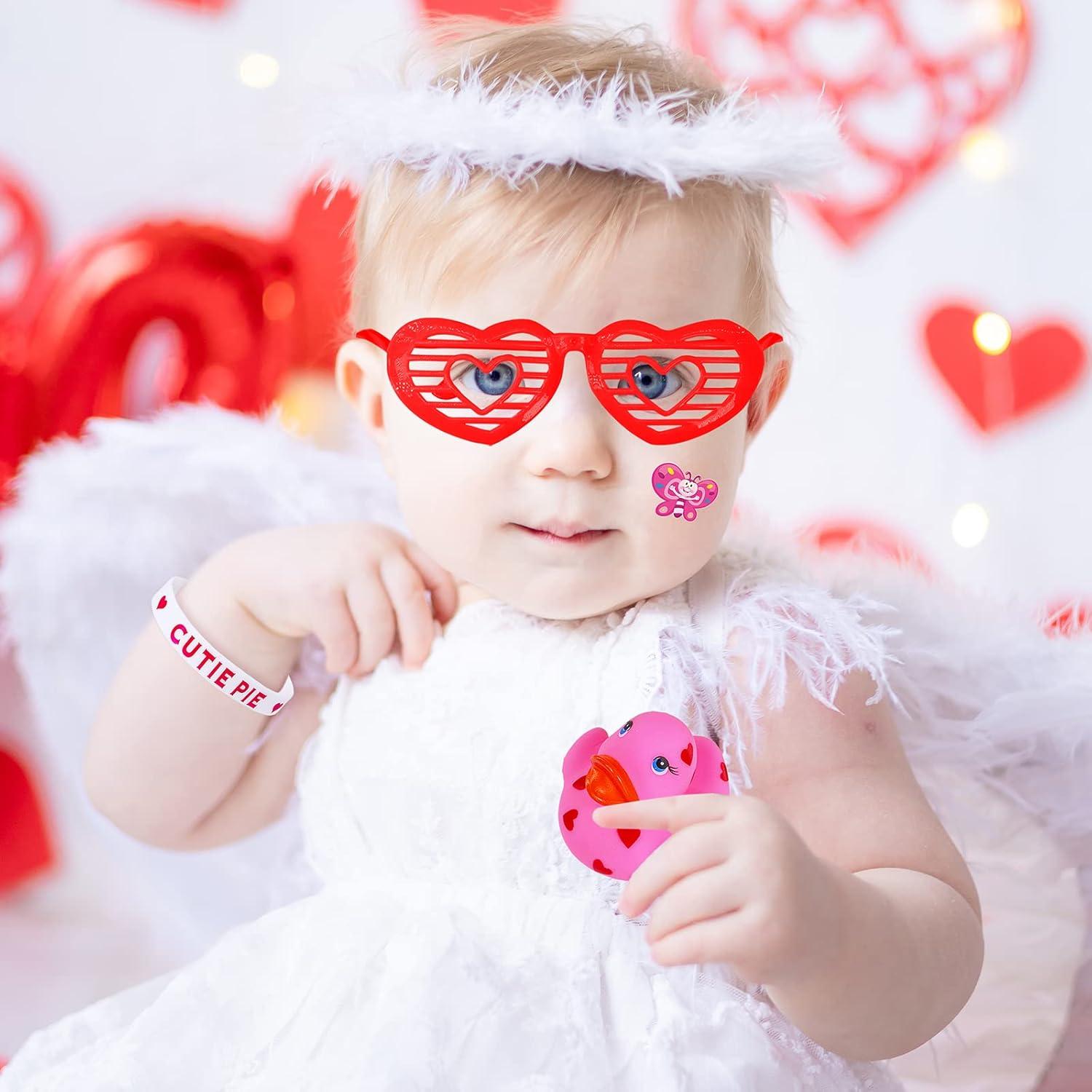 imageWinlyn 152 Pcs Valentines Day Stationery Toy Assortment Set for Kids Students Party Favors Treats School Classroom Gift Exchange Goodie Bag Stuffers Prizes Rewards Bulk