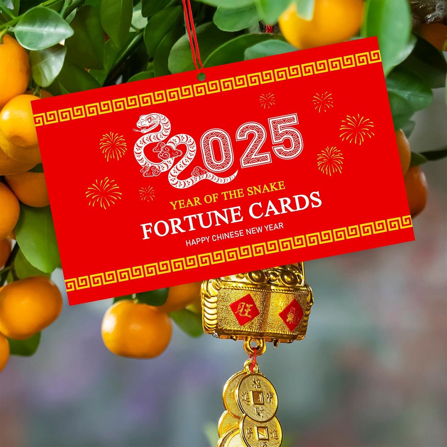 imageWinlyn 28 Sets Chinese New Year Fortune Cards with Red Envelops Chinese Coins Chinese Stickers Scratch Off Fortune Games Gifts for Kids Chinese Lunar New Year Spring Year of The OX 2021 Party