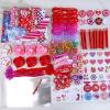 Winlyn 120 Pcs Valentine’s Day Stationery Toy Assortment Set Valentine Prizes Rewards Bulk Valentine Goodie Bags Stuffers for Kids Students Valentine Party Favors Treat School Classroom Gift Exchange