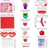 Winlyn 152 Pcs Valentine’s Day Stationery Toy Assortment Set for Kids Students Party Favors Treats School Classroom Gift Exchange Goodie Bag Stuffers Prizes Rewards Bulk
