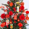 Winlyn 161 Pcs Chinese New Year Decorations – Hanging Good Luck Ornaments, Red Lanterns, Festive Tree Ornaments, Paper Fans for Asian Lunar New Year 2025 Year of The Snake Party Decor