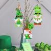 Winlyn 24 Sets St. Patrick’s Day Decorations Gnome Shamrock Ornaments DIY St. Pat’s Craft Kits Assorted Lucky Four-Leaf Clover Irish Shamrock Foam Stickers for Kids Classroom Home Activity Art Project