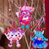 Winlyn 24 Sets Valentine Decorations DIY Valentine Monster Ornaments Craft Kits Hearts Monster Art Sets Foam Valentine Stickers for Kids Valentine’s Day Party Classroom Activities Gift Exchange