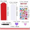 Winlyn 24 Sets Valentine’s Day Decorations DIY Heart Bookmarks Valentine Craft Kits Blank Foam Bookmarks with Assorted Hearts Stickers for Kids Classroom Activities Reading Party Favors Gift Exchange