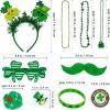 Winlyn Bulk St. Patrick’s Day Novelty Jewelry Assortment St. Patrick’s Day Party Favors Supplies Head Bopper Necklace Bracelet Glasses Tattoo Stickers Accessories for St. Patty’s Day Irish Party Décor