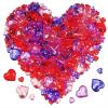 820 Pcs 2 Sizes Valentine’s Day Acrylic Heart Gems Colorful Heart Shaped Acrylic Gemstone Ornaments for Wedding Valentines Party Table Scatter Decorations Heart Vase Fillers Red/Rose Red/Pink/Purple