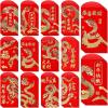 Winlyn 120 Pcs 12 Designs Chinese New Year Red Envelopes Bulk Lucky Money Pockets Hong Bao Lai See Red Packets Lucky Cash Envelopes for Asian Vietnamese Chinese Lunar New Year 2025 Year of the Snake
