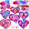 Winlyn 24 Sets Valentine’s Day Heart Ornaments Decorations DIY Heart Ornaments Valentine Craft Kits Assorted Foam Heart Shape Stickers Googly Eyes for Kids Classroom Activity Gift Exchange Art Project