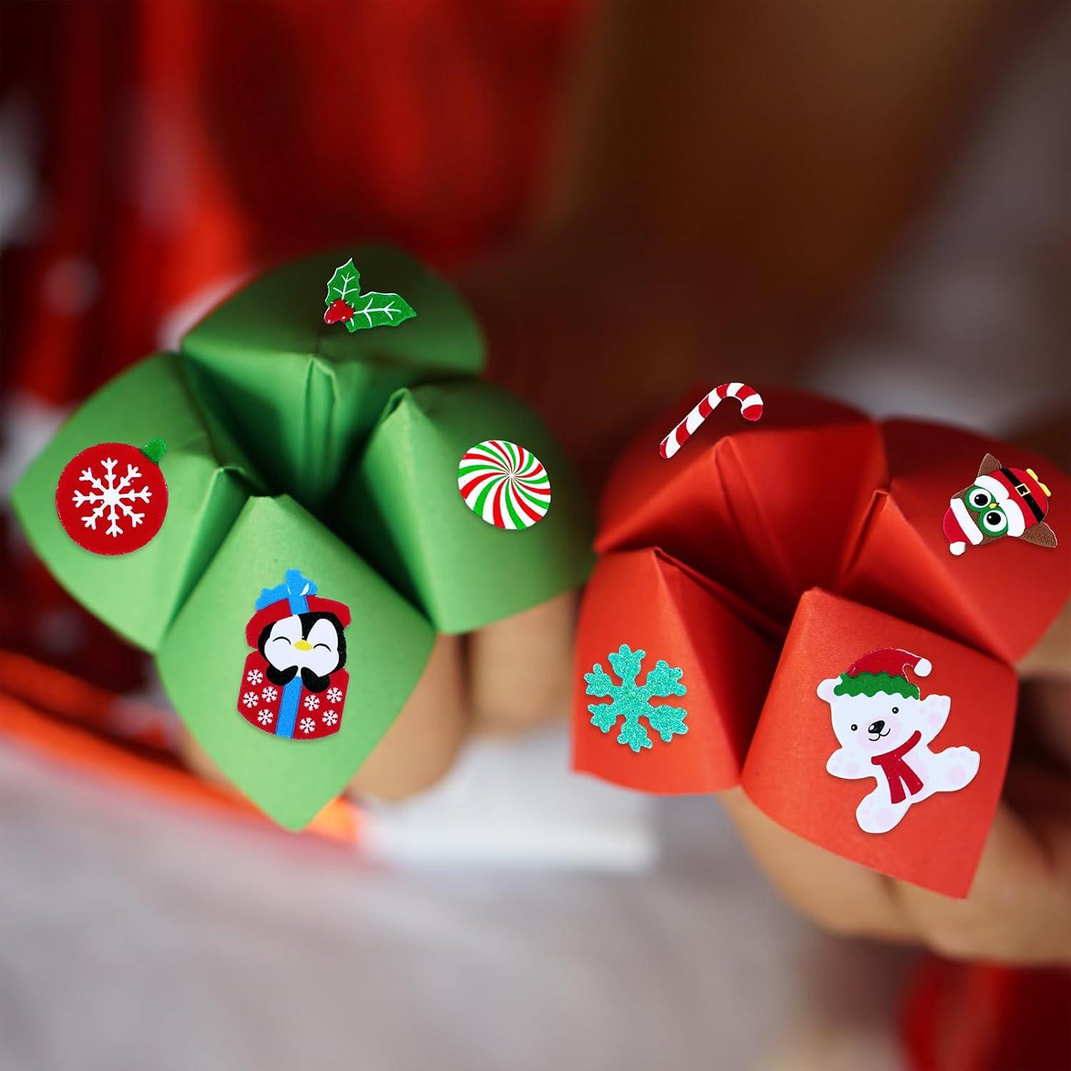 imageWinlyn 522 Pcs Bulk Assorted Christmas Stickers Christmas Crafts Foam SelfAdhesive Santa Reindeer Snowman Stickers Embellishment Winter Crafts for Kids Holiday Craft Projects Classroom Activities