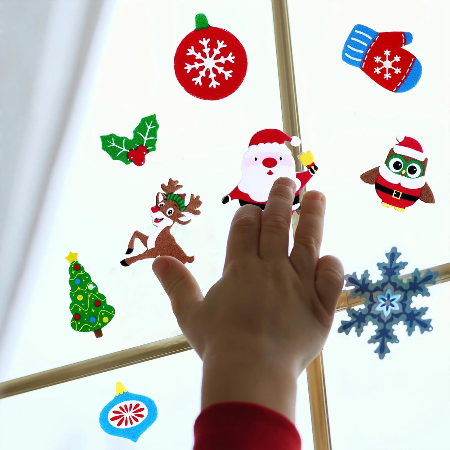 imageWinlyn 522 Pcs Bulk Assorted Christmas Stickers Christmas Crafts Foam SelfAdhesive Santa Reindeer Snowman Stickers Embellishment Winter Crafts for Kids Holiday Craft Projects Classroom Activities