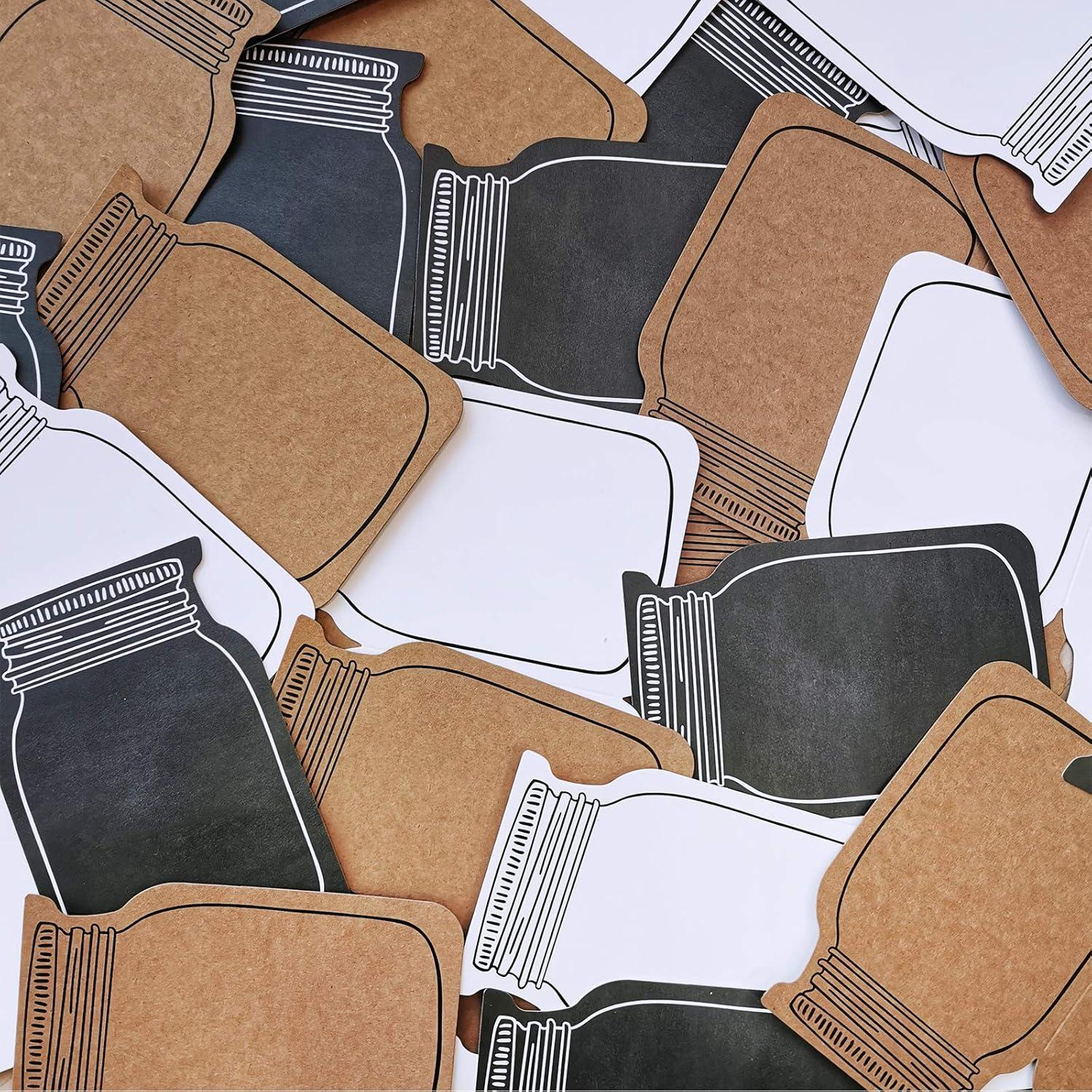 imageWinlyn 60 Sets DIY Paper Heart in Jar Cards and Envelopes Stickers 3 Styles of Blank Diecut Jar Cardstock Note Cards with Assorted Love Hearts Stickers for Mothers Day Valentines Day Greeting