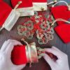 Supla 30 Pcs Chinese Lucky Coins Good Fortune Coins Good Luck Ornaments Decorations 3 Brass Coins Knotted with Red Ribbon and Lucky Bags for Wealth Health Success Asian Lunar Chinese New Year 2026
