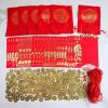 Supla 300 Pcs Chinese Lucky Coins Decorations Feng Shui Coins Fortune Coins Good Luck Coins Lucky Bag Hong bao for Asian Chinese Lunar New Year Health Wealth Bracelet Charms 2026 Year of The Horse
