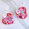 Winlyn 12 Sets Heart Wreath Ornaments Decorations Valentine Crafts Kits Heart Shaped Wreath Art Sets Valentine Heart Foam Stickers for Kids Valentine’s Day Party Classroom Activities Gift Exchange