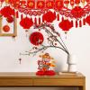 Winlyn 18 Pcs Chinese Lunar New Year Party Decorations Good Luck Honeycomb Centerpieces Hanging Red Lanterns Lucky Garland New Year Banner for Asian Vietnamese Tet Festival Wedding Horse Year 2026