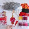 Winlyn 24 Sets Chinese New Year Lantern Suncatcher Ornaments Decorations DIY Window Paint Art Craft Kits Red Lantern Painting Kits for Kids Classroom Activities Lunar New Year Art Project Party Favors
