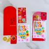 Winlyn 24 Sets Chinese New Year Red Envelopes Craft Kits DIY Lucky Hong Bao Cash Envelopes Crafts Lunar New Year Foam Stickers for Kids Asian 2026 Year of The Horse Classroom Activities Party Favors