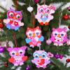 Winlyn 24 Sets Valentine’s Day Craft Kits Heart Crafts DIY Owl Ornaments Decorations Art Sets Foam Owl Heart Stickers for Kids Party Classroom Activities Gift Exchange