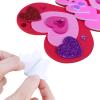 Winlyn 24 Sets Valentine’s Day Decorations DIY Heart Butterfly Ornaments Valentine Craft Kits Blank Foam Butterfly with Hearts Foam Stickers for Kids Classroom Activities Party Favors Gift Exchange