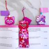 Winlyn 24 Sets Valentine’s Day Decorations DIY Heart Cat Ornament Bookmark Valentine Craft Kits Blank Foam Bookmark with Heart Foam Stickers for Kids Classroom Activities Party Favors Gift Exchange