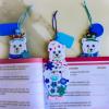 Winlyn 24 Sets Winter Decorations DIY Polar Bear Ornament Bookmark Christmas Craft Kits Foam Polar Bear Bookmark with Festive Snowflake Foam Stickers for Kids Holiday Classroom Activities Party Favors