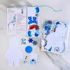Winlyn 24 Sets Winter Decorations DIY Polar Bear Ornaments Christmas Craft Kits Foam Polar Bear with Snowflake Foam Stickers for Kids Holiday Seasonal Gift Home Classroom Activities Party Favors