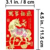 Winlyn 240 Pcs 24 Designs Chinese New Year Red Envelopes Bulk Lucky Money Envelopes Hong Bao Lai See Red Packets Lucky Cash Envelopes for Asian Vietnamese Chinese Lunar New Year 2026 Year of the Horse