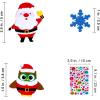 Winlyn 522 Pcs Bulk Assorted Christmas Stickers Christmas Crafts Foam Self-Adhesive Santa Reindeer Snowman Stickers Embellishment Winter Crafts for Kids Holiday Craft Projects Classroom Activities