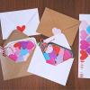 Winlyn 60 Sets DIY Paper Heart in Jar Cards and Envelopes Stickers 3 Styles of Blank Die-cut Jar Cardstock Note Cards with Assorted Love Hearts Stickers for Mother’s Day Valentine’s Day Greeting