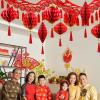 Winlyn Chinese New Year Decorations Set Red Paper Lanterns with Tassels Lucky Fu Ornaments Hanging Fans Good Luck Garlands for 2026 Spring Festival Lunar New Year Home Party Wedding Holiday Decor