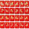 Supla 120 Pcs 24 Designs Chinese New Year Red Envelopes Bulk Lucky Money Pockets Hong Bao Lai See Red Packets Lucky Cash Envelopes for Asian Vietnamese Chinese Lunar New Year 2026 Year of the Horse