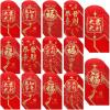 Winlyn 240 Pcs 6 Designs Asian Red Envelopes Chinese Hong Bao Lucky Money Envelopes Red Packets Lai See Cash Envelopes for Oriental Chinese Lunar New Year Wedding Birthday 2026 Year of the Horse