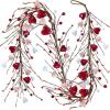 Winlyn 5.2′ Valentine’s Day Garland Red Heart and Berry Burgundy Berry Pip Artificial Garland Decorations for Spring Wedding Valentine Fireplace Mantel Table Décor (Red)(Red&pink&white)